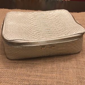 Stella & Dot Faux Reptile Travel Jewelry Case